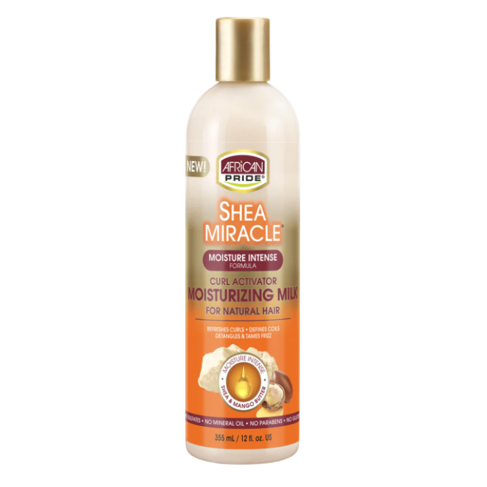 African Pride Shea Miracle Curl Activator Moisturizing Milk  12oz