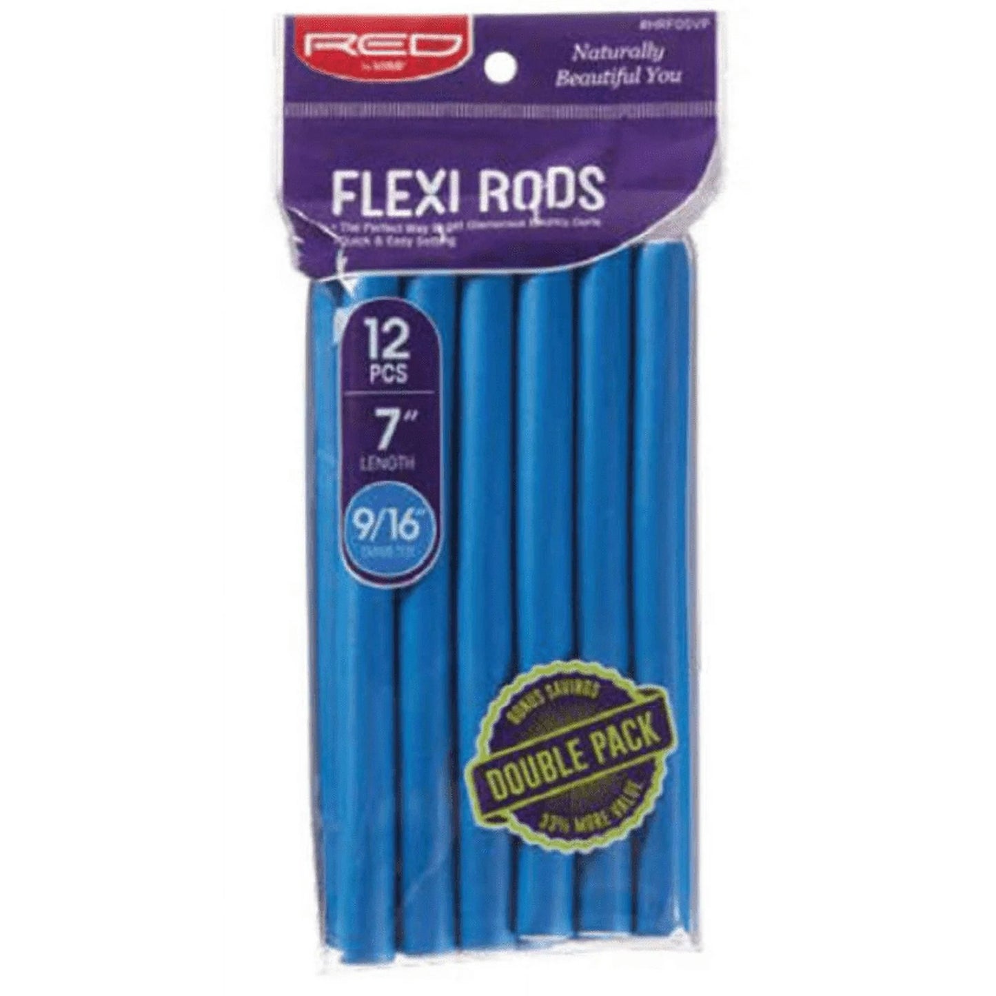 Red By Kiss Flexi Rods 7" Length 9/16" Diameter (12pcs)