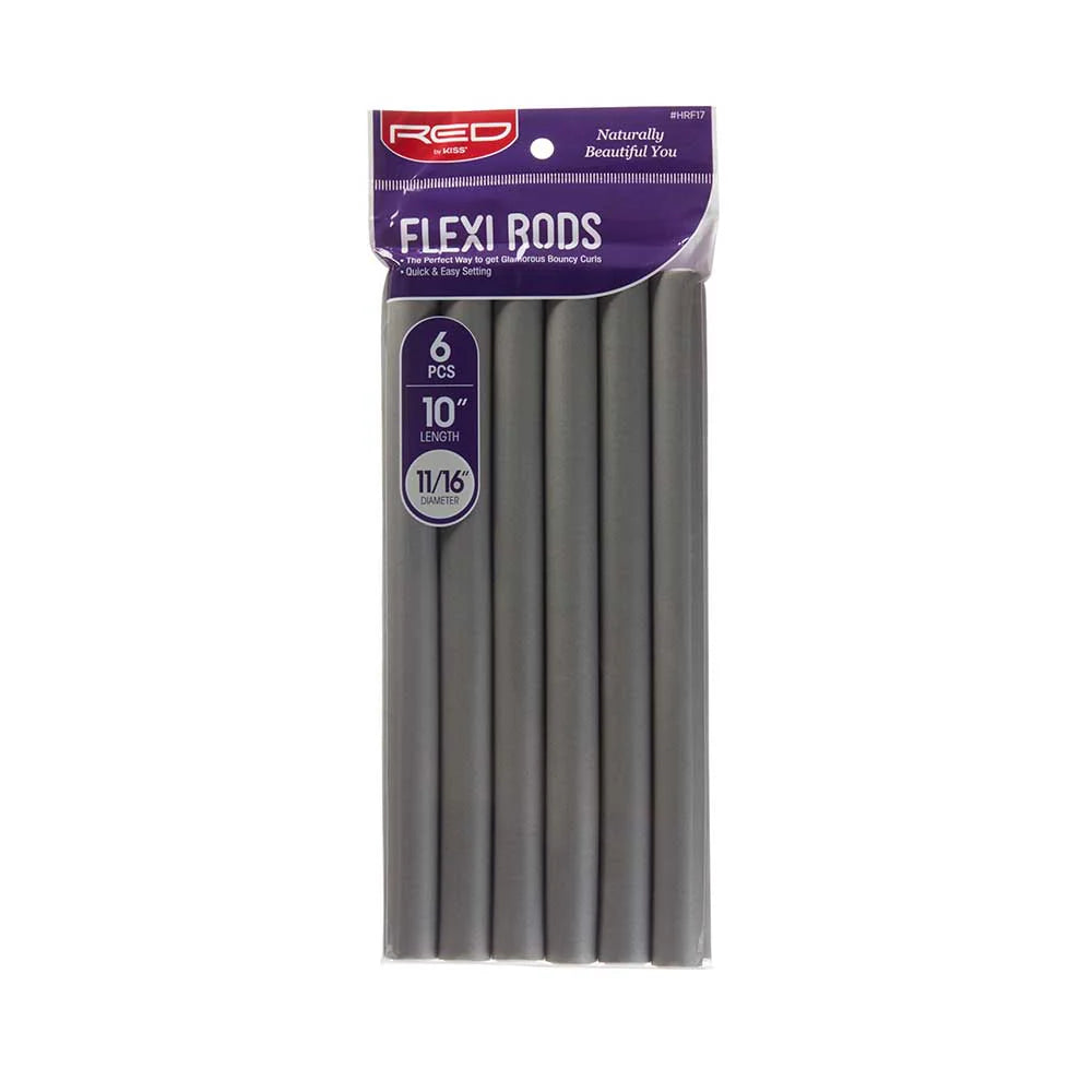 Red By Kiss Flexi Rods 7" Length 11/16" Diameter (6pcs)