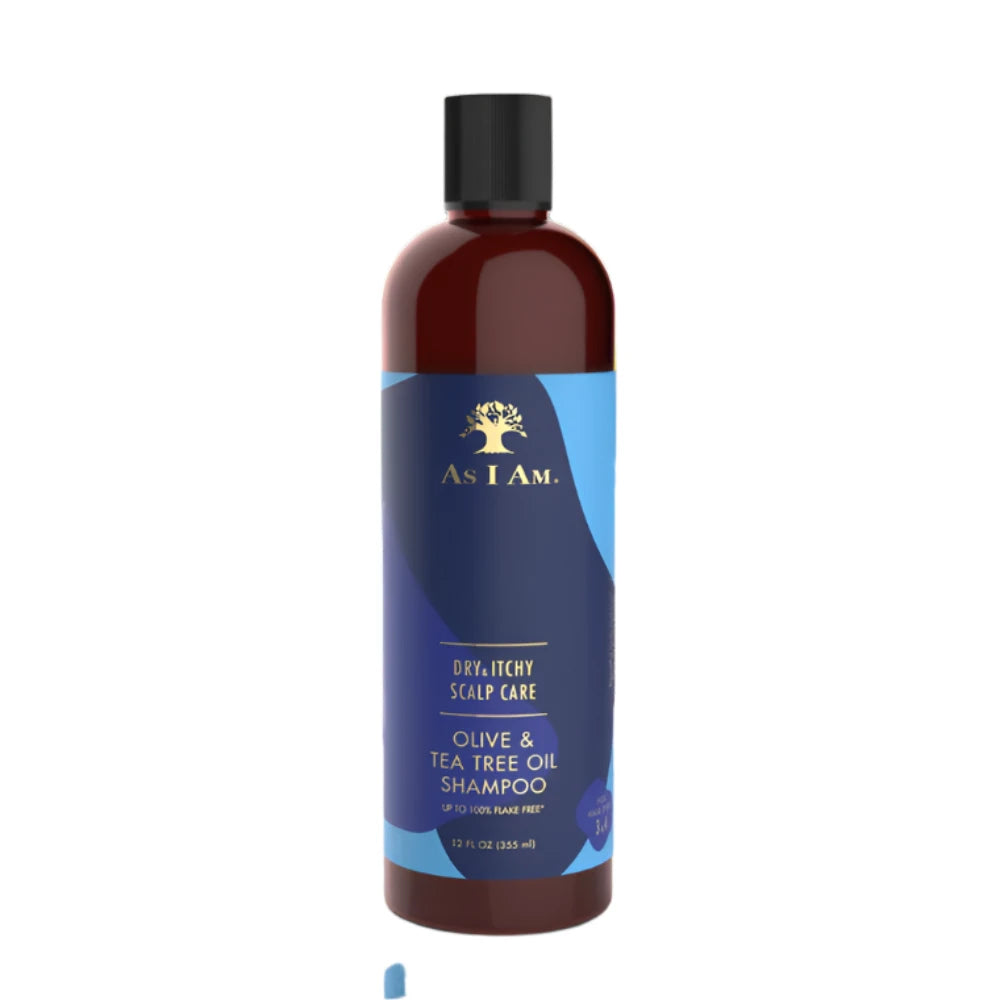 As I Am Dry & Itchy Scalp Care Olive and Tea Tree Oil  Shampoo 12oz