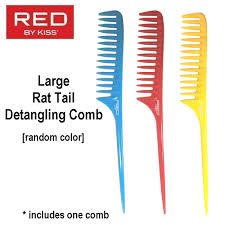 Red By Kiss Colorful Large Tail Detangling Comb Assorted Color