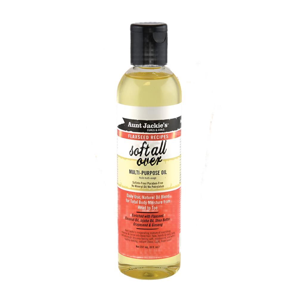 Aunt Jackie's Flaxseed Recipes Soft All Over Multi-Purpose Oil 8oz