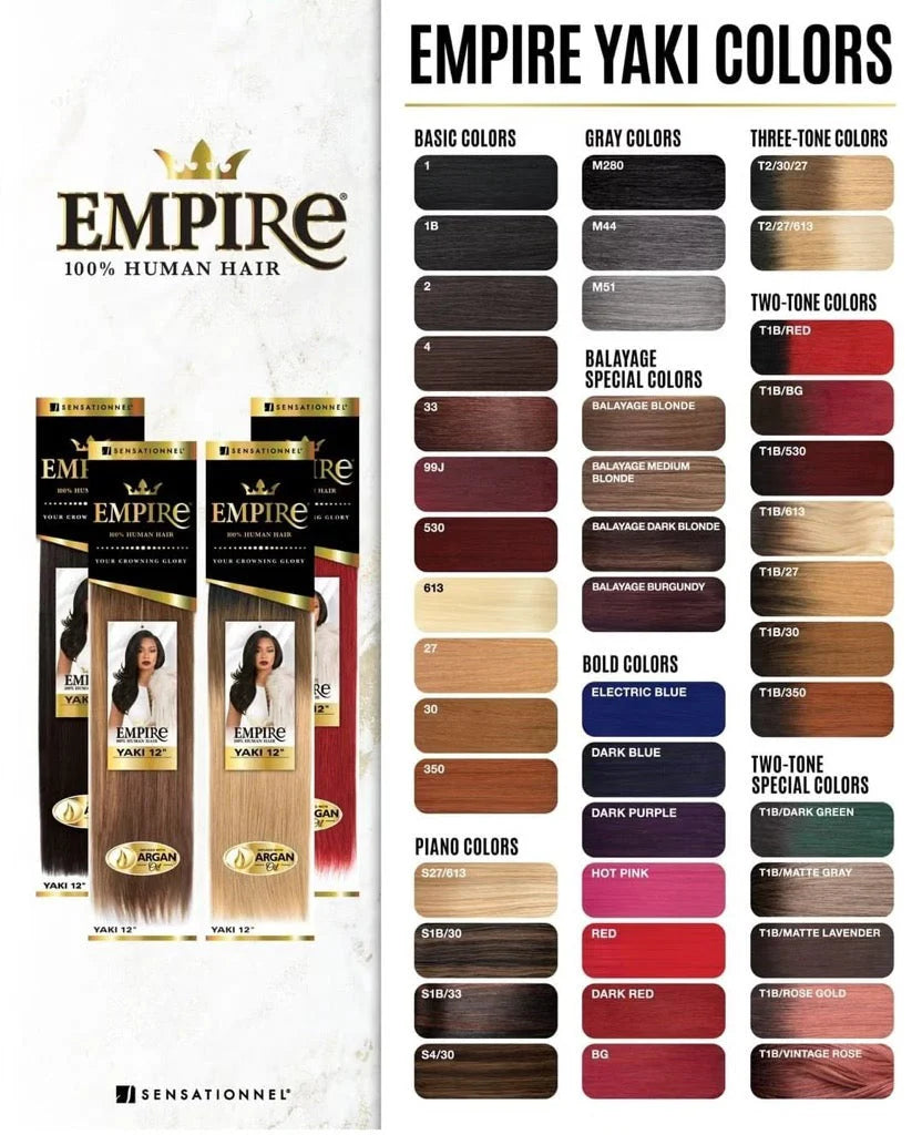 Sensationnel Empire Yaki 100% Human Hair