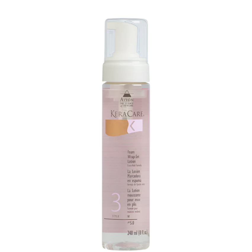 KeraCare Foam Wrap Set Lotion Extra Hold 8oz