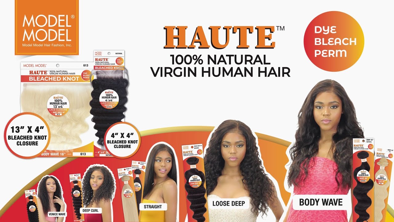 Model Model Haute Straight 100% Natural Virgin Human Hair