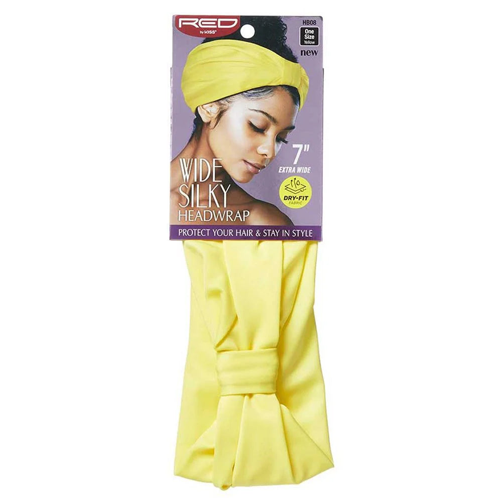 Red By Kiss Wide Silky Headwrap (Yellow)